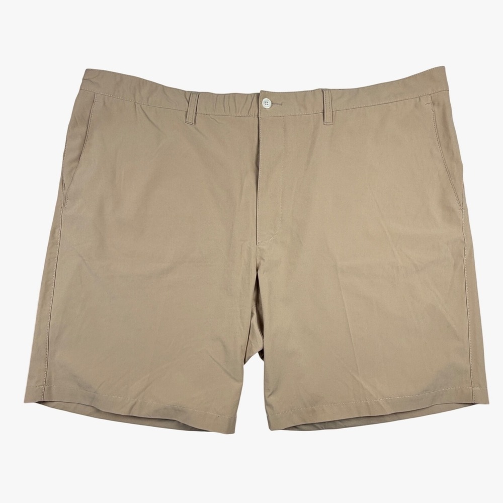 Polo Ralph Lauren Mens Performance Golf Shorts Tan Khaki Stretch 44W 9 Inseam